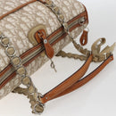 Christian Dior Trotter Canvas Romantic Chain Bag PVC Beige Silver Auth 156248-7
