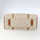 Christian Dior Trotter Canvas Romantic Chain Bag PVC Beige Silver Auth 156248-5