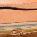 CELINE Macadam Canvas Shoulder Bag PVC Leather Brown Gold Auth 156250-19