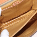 CELINE Macadam Canvas Shoulder Bag PVC Leather Brown Gold Auth 156250-10