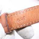 CELINE Macadam Canvas Shoulder Bag PVC Leather Brown Gold Auth 156250-12