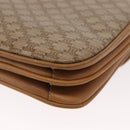 CELINE Macadam Canvas Shoulder Bag PVC Brown Gold Auth 156251-17