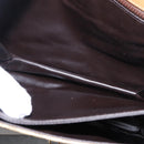 CELINE Macadam Canvas Shoulder Bag PVC Brown Gold Auth 156251-22