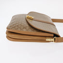 CELINE Macadam Canvas Shoulder Bag PVC Brown Gold Auth 156251-3