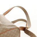 CELINE Macadam Canvas Backpack PVC Beige Gold Auth 156252V-11