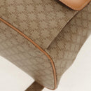 CELINE Macadam Canvas Backpack PVC Beige Gold Auth 156252V-14