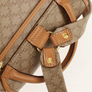 CELINE Macadam Canvas Backpack PVC Beige Gold Auth 156252V-17