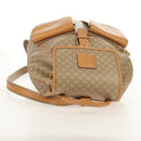 CELINE Macadam Canvas Backpack PVC Beige Gold Auth 156252V-6