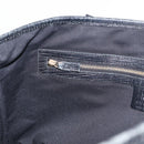 GUCCI GG Canvas Web Sherry Line Tote Bag Black Silver 137396 Auth 156253-19