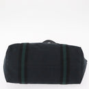 GUCCI GG Canvas Web Sherry Line Tote Bag Black Silver 137396 Auth 156253-9