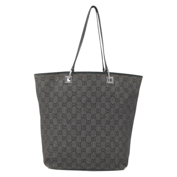 GUCCI GG Canvas Tote Bag Black Silver 31243 Auth 156254 - 0