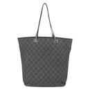 GUCCI GG Canvas Tote Bag Black Silver 31243 Auth 156254-3