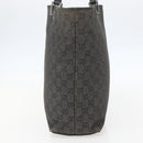 GUCCI GG Canvas Tote Bag Black Silver 31243 Auth 156254-4