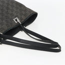 GUCCI GG Canvas Tote Bag Black Silver 31243 Auth 156254-7