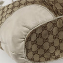 GUCCI GG Canvas Tote Bag Beige Gold 211954 Auth 156255-14
