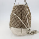 GUCCI GG Canvas Tote Bag Beige Gold 211954 Auth 156255-3
