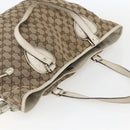GUCCI GG Canvas Tote Bag Beige Gold 211954 Auth 156255-6