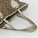 GUCCI GG Canvas Tote Bag Beige Gold 211954 Auth 156255-7