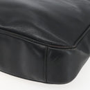 GUCCI Bamboo Hand Bag Leather 2way Black Gold 001 1633 Auth 156256-14