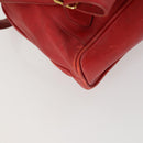 GUCCI Bamboo Backpack Leather Red Gold 003 2058 0016 Auth 156257-17