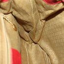 GUCCI Bamboo Backpack Leather Red Gold 003 2058 0016 Auth 156257-21