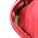 GUCCI Bamboo Backpack Leather Red Gold 003 2058 0016 Auth 156257-27