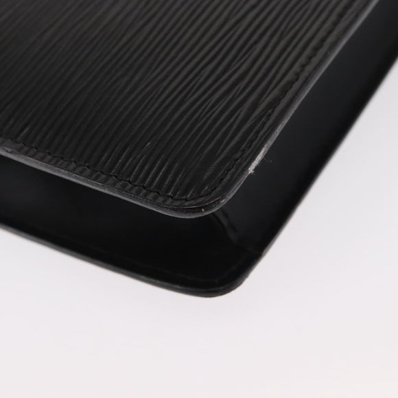 LOUIS VUITTON Epi Montaigne 23 Clutch Bag Black M52662 LV Auth 156258