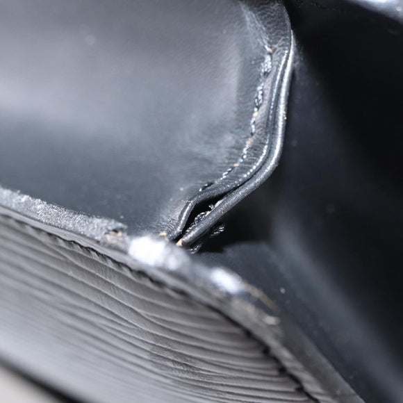 LOUIS VUITTON Epi Montaigne 23 Clutch Bag Black M52662 LV Auth 156258