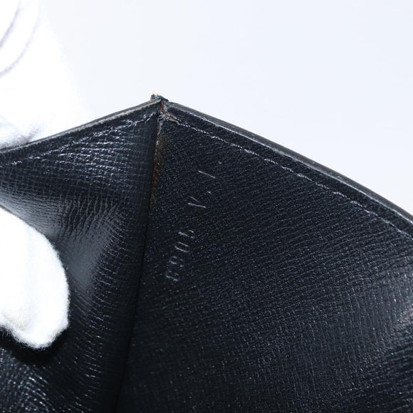 LOUIS VUITTON Epi Montaigne 23 Clutch Bag Black M52662 LV Auth 156258