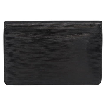 LOUIS VUITTON Epi Montaigne 23 Clutch Bag Black M52662 LV Auth 156258 - 0