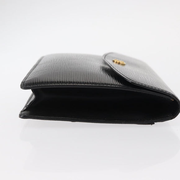 LOUIS VUITTON Epi Montaigne 23 Clutch Bag Black M52662 LV Auth 156258