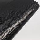 LOUIS VUITTON Epi Montaigne 23 Clutch Bag Black M52662 LV Auth 156258-6