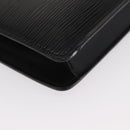 LOUIS VUITTON Epi Montaigne 23 Clutch Bag Black M52662 LV Auth 156258-8