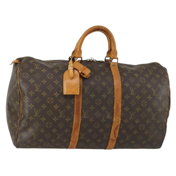 LOUIS VUITTON Monogram Keepall 50 Boston Bag M41426 LV Auth 156264