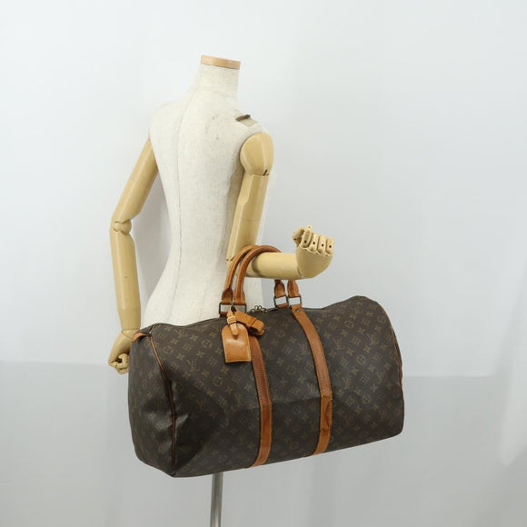 LOUIS VUITTON Monogram Keepall 50 Boston Bag M41426 LV Auth 156264