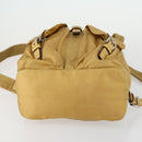 PRADA Backpack Nylon Brown Silver Auth 156266-5