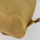 PRADA Backpack Nylon Brown Silver Auth 156266-17