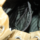 PRADA Backpack Nylon Brown Silver Auth 156266-26