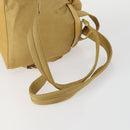 PRADA Backpack Nylon Brown Silver Auth 156266-8