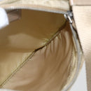 PRADA Shoulder Bag Nylon Beige Silver Auth 156267-20