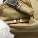 PRADA Shoulder Bag Nylon Beige Silver Auth 156267-12