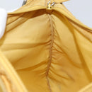 PRADA Shoulder Bag Nylon Yellow Silver Auth 156268-19