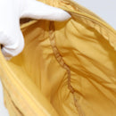 PRADA Shoulder Bag Nylon Yellow Silver Auth 156268-20