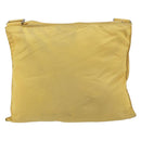 PRADA Shoulder Bag Nylon Yellow Silver Auth 156268-2