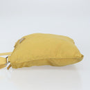 PRADA Shoulder Bag Nylon Yellow Silver Auth 156268-4