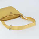 PRADA Shoulder Bag Nylon Yellow Silver Auth 156268-7