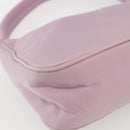 PRADA Handtasche Nylon Rosa Silber Auth 156269-14