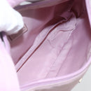 PRADA Hand Bag Nylon Pink Silver Auth 156269-17