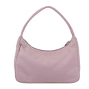 PRADA Handtasche Nylon Rosa Silber Auth 156269-2