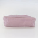 PRADA Handtasche Nylon Rosa Silber Auth 156269-5